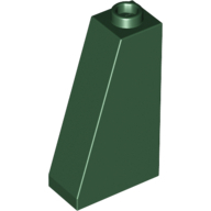 Lego kostka (kostička) 2x1x3 sklon (šikmá) 75°, tmavě zelená (6055224)